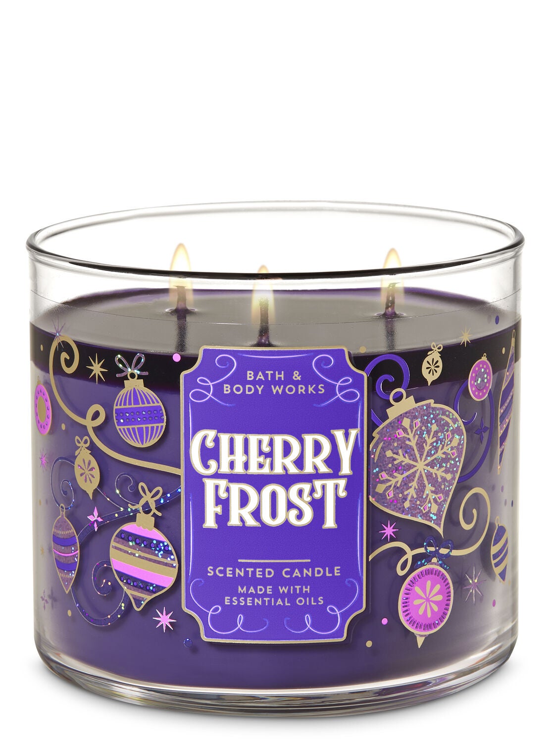 Cherry Frost 3-Wick Candle - Bath And Body Works