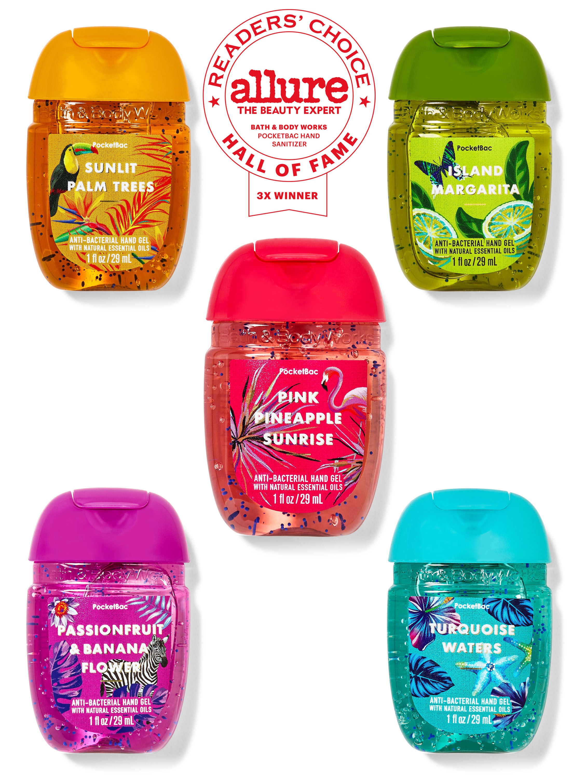 Tropical Vacay Pocketbac Hand Sanitizer 5-Pack