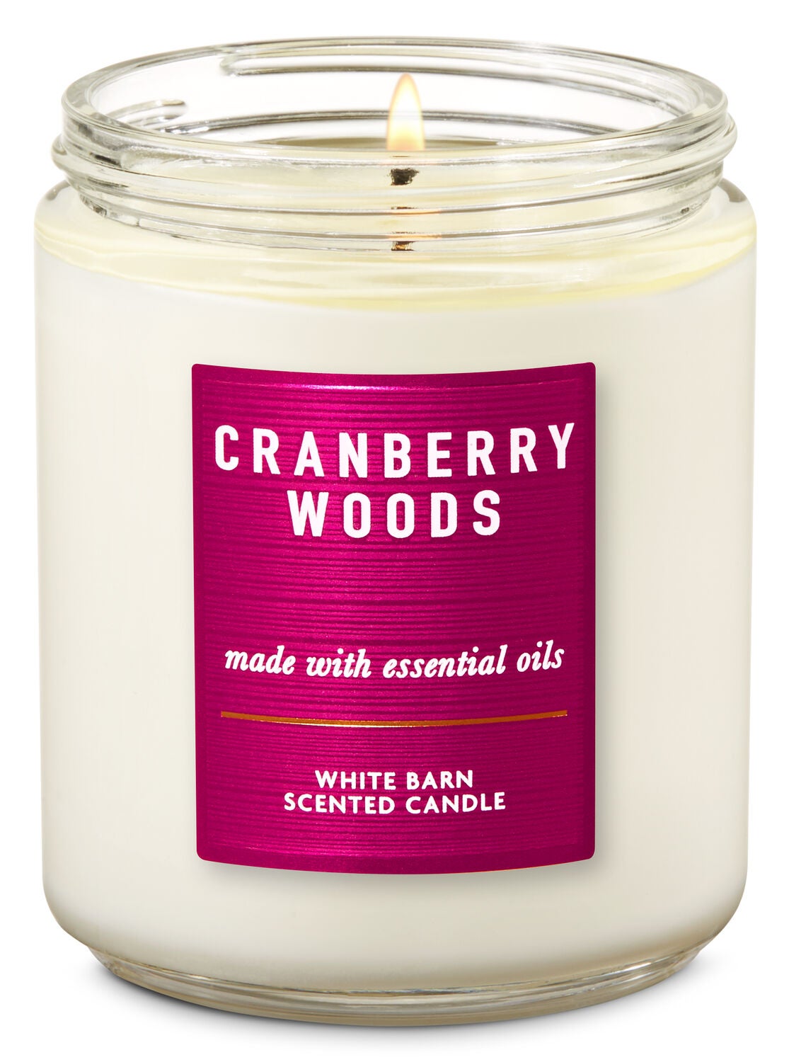 Cranberry Woods Single Wick Candle - Bath And Body Works