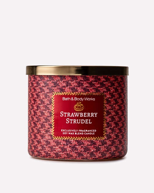 Strawberry Strudel 3-Wick Candle