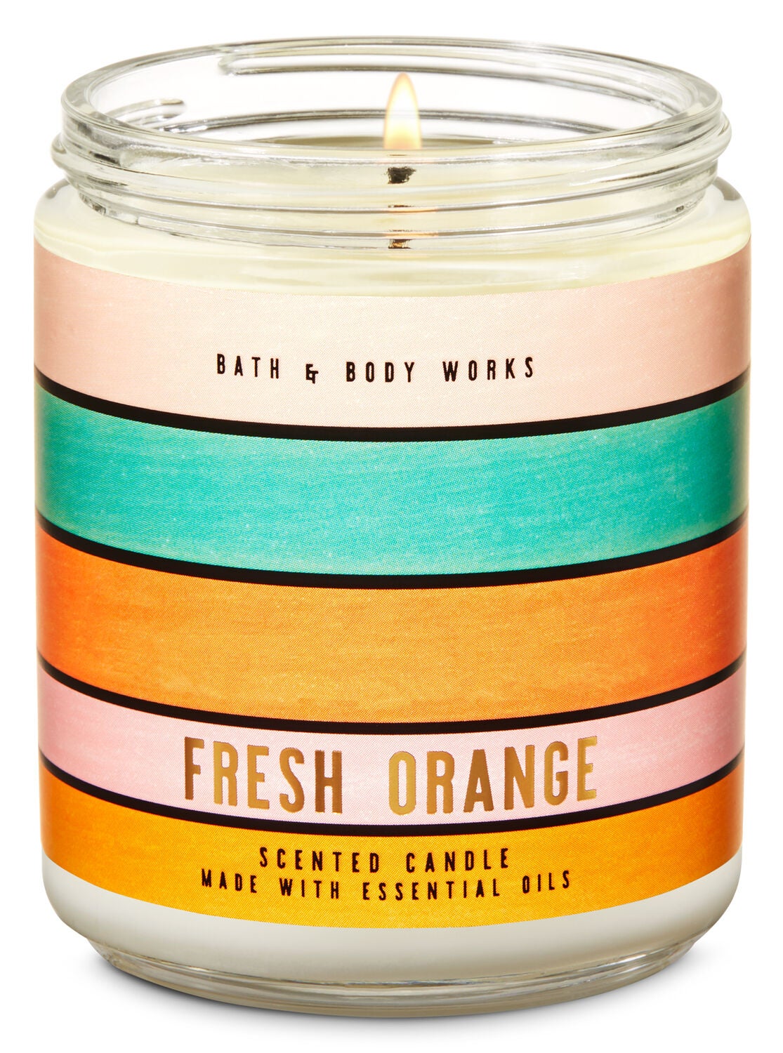 Fresh Orange Single Wick Candle - Bath And Body Works