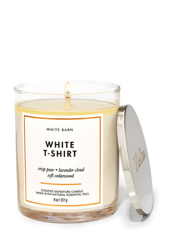  White Barn Bath and Body Works, 1-Wick Candle w/Essential Oils  - 7 oz - Many Scents! (Mahogany Teakwood) : Health & Household
