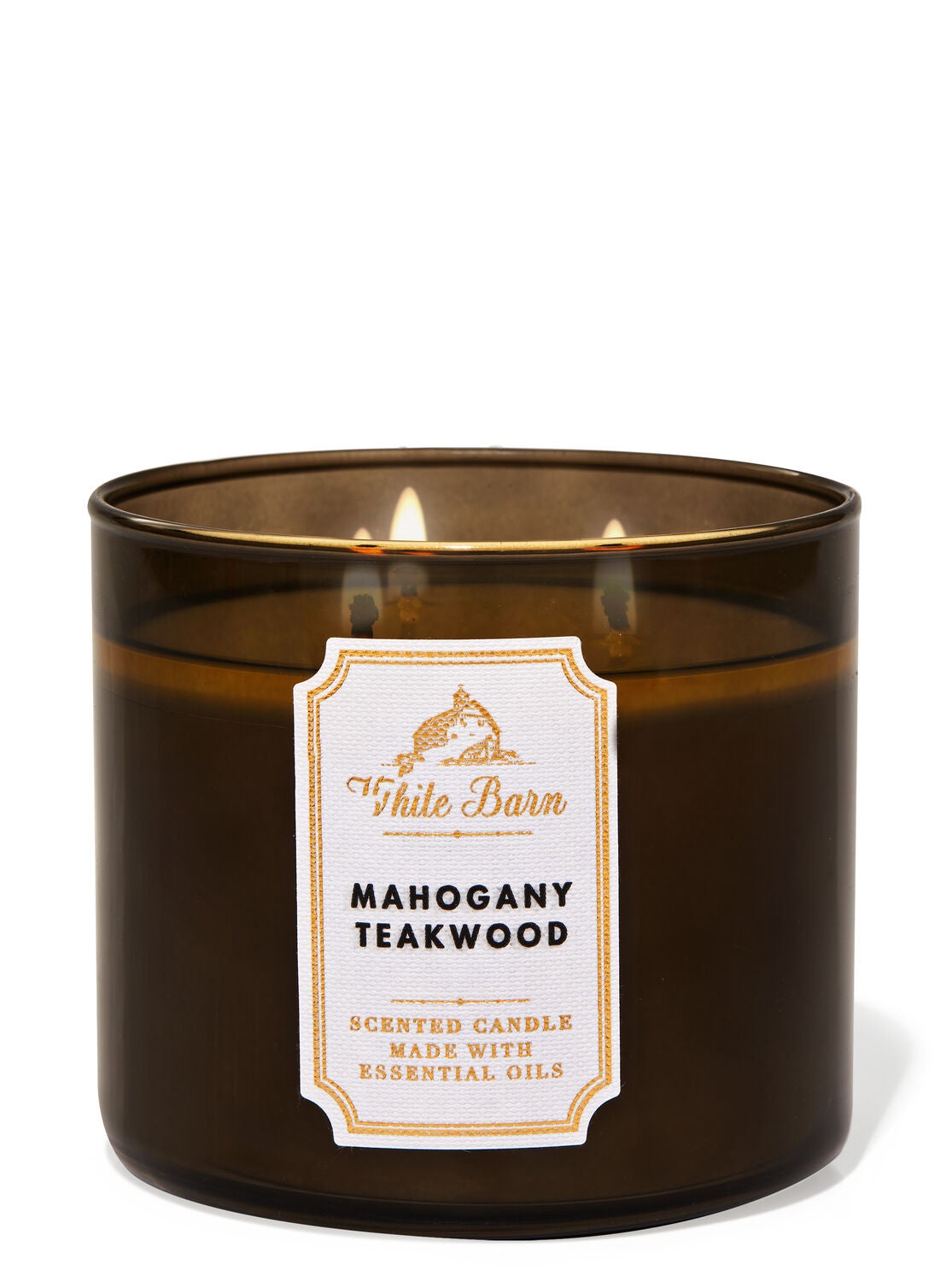 Mahogany Teakwood 3 Wick Candle Bath Body Works