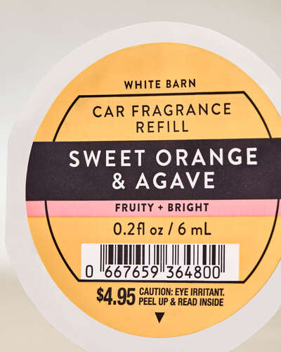 Sweet Orange & Agave Car Fragrance Refill