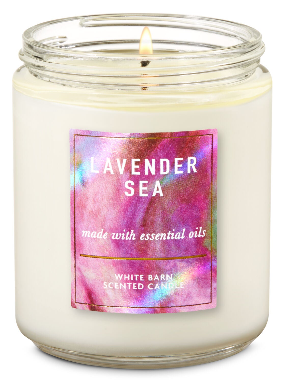 Lavender Sea Single Wick Candle - Bath And Body Works