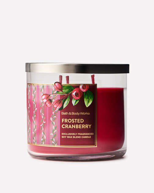 Frosted Cranberry 3-Wick Candle
