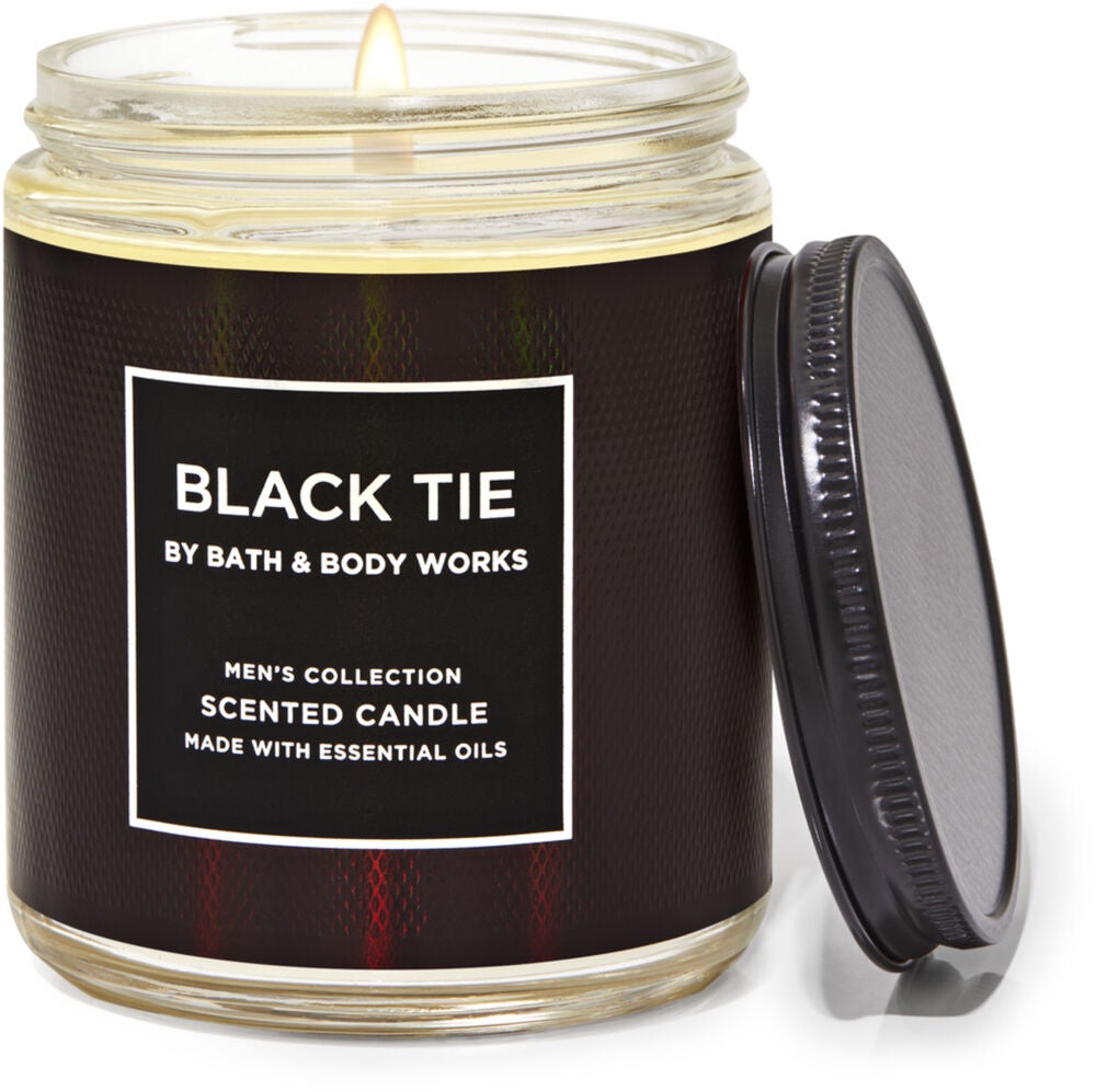 Black Tie Mason Single Wick Candle