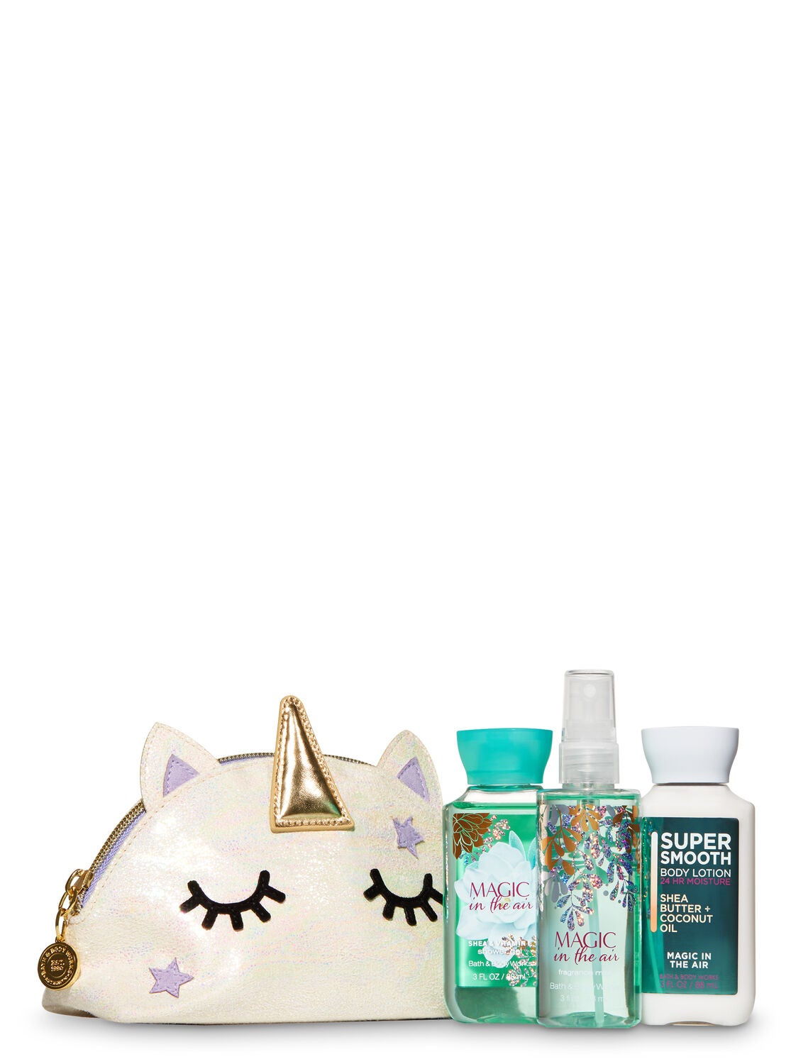Magic In The Air Unicorn Cosmetic Bag Gift Set Bath Body Works