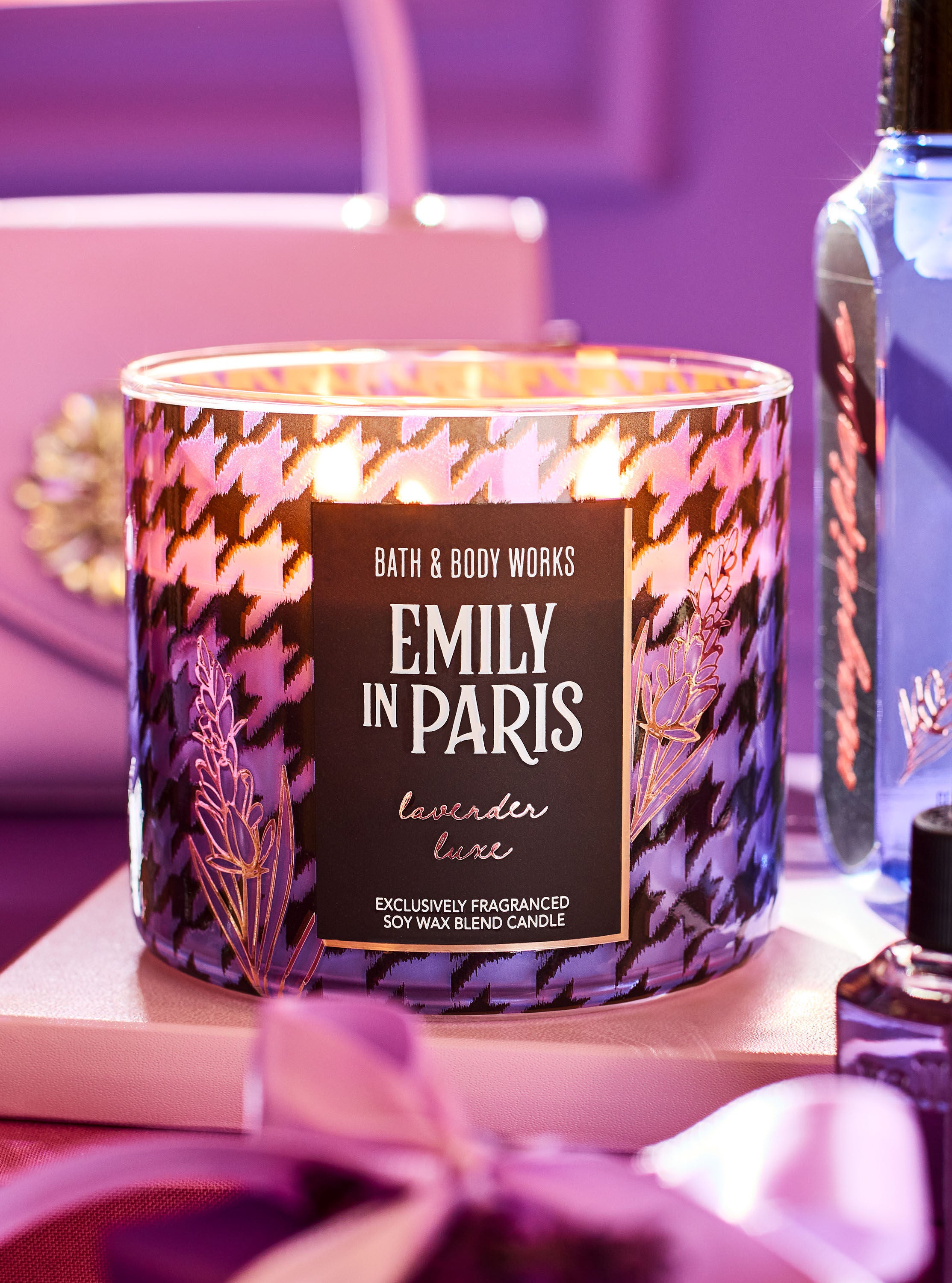 キャンドル BATH&BODYWORKS Candles (3set) バス&ボディワークス シナモン・スパイス・バニラ 3本芯キャンドル