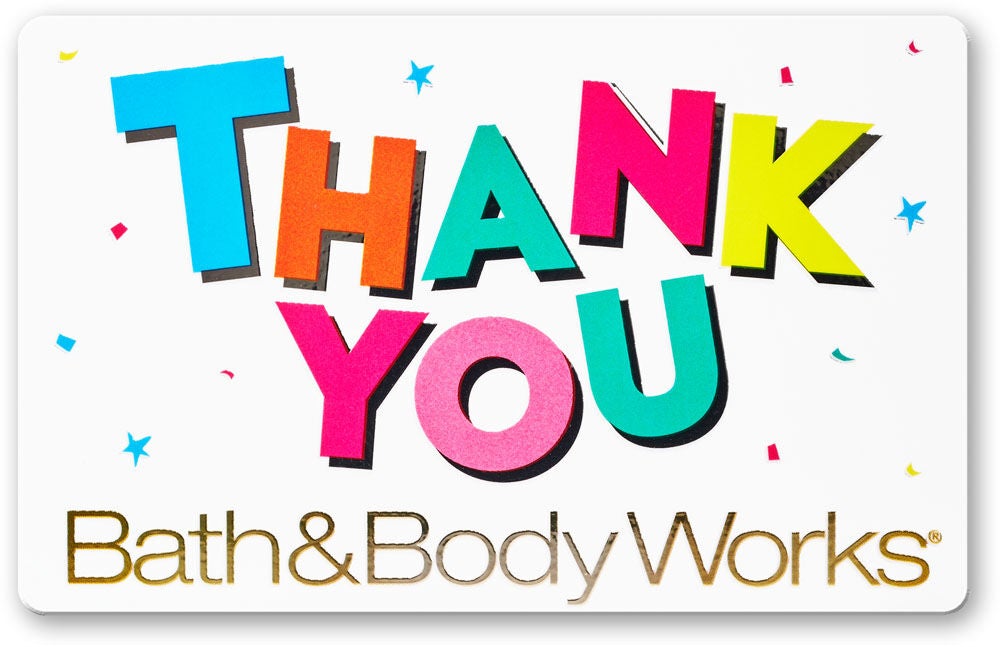 Gift Cards Bath Body Works