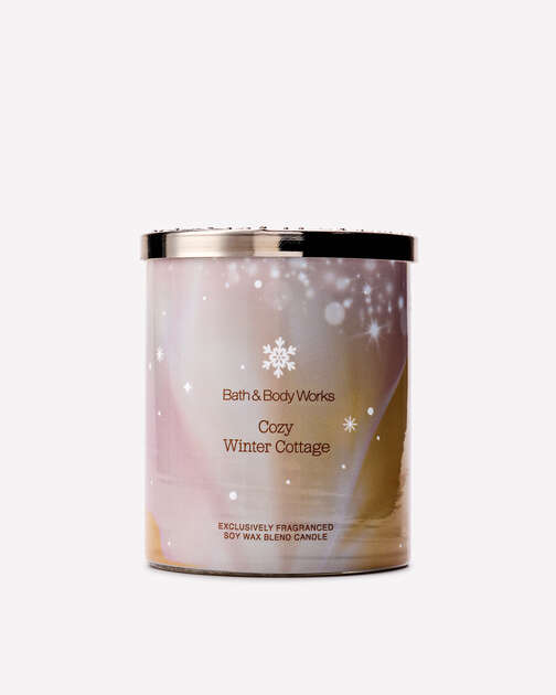 Cozy Winter Cottage Single Wick Candle