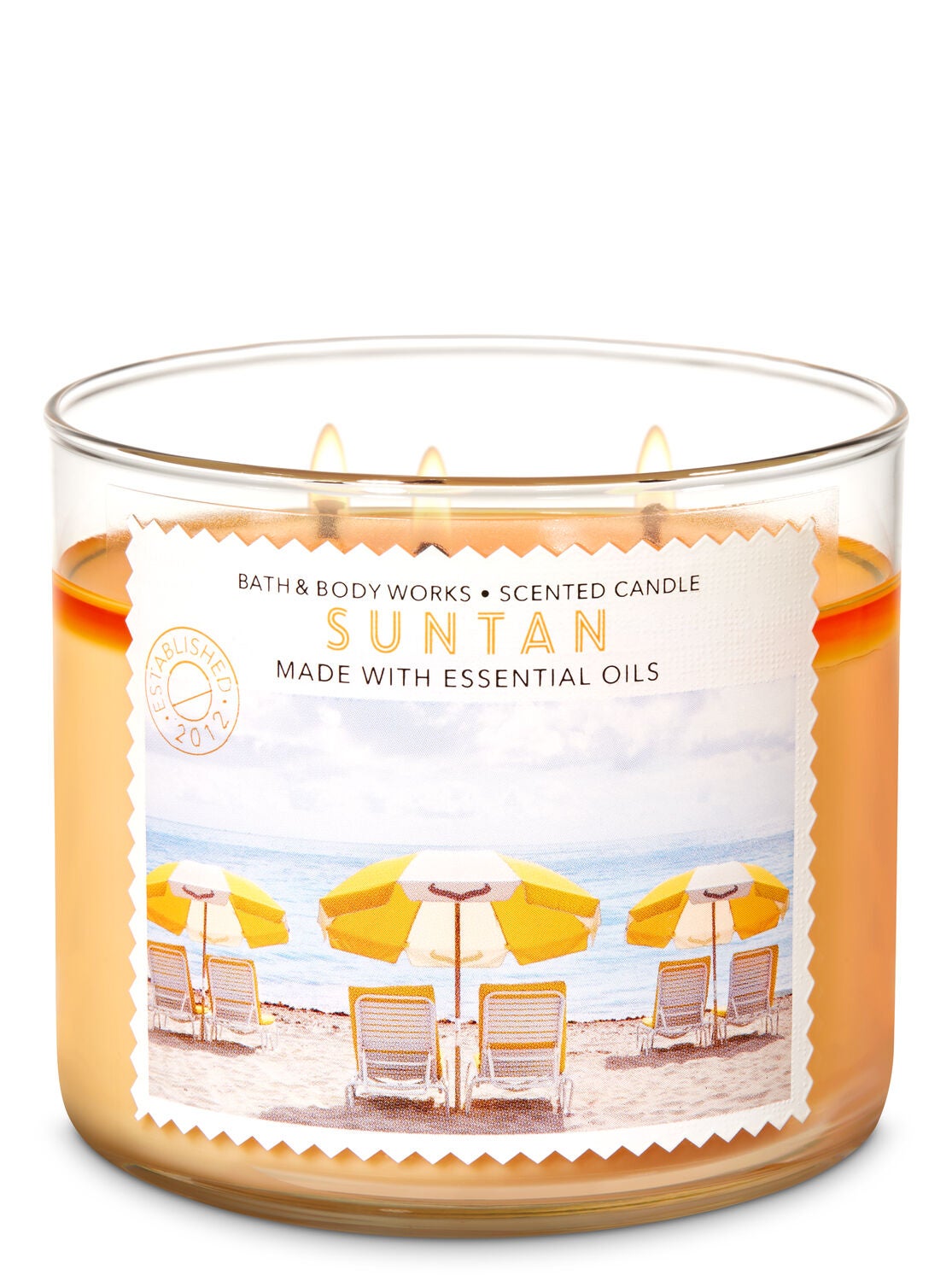 Suntan 3-Wick Candle - Bath And Body Works