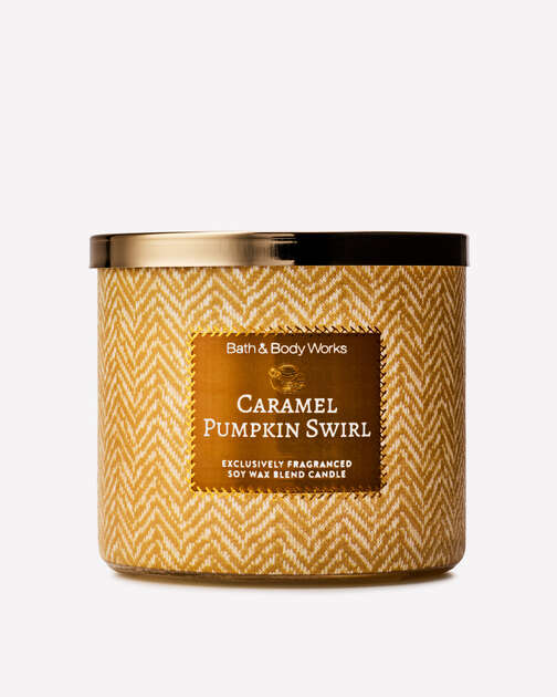 Caramel Pumpkin Swirl 3-Wick Candle