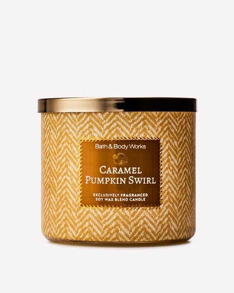 Caramel Pumpkin Swirl 3-Wick Candle