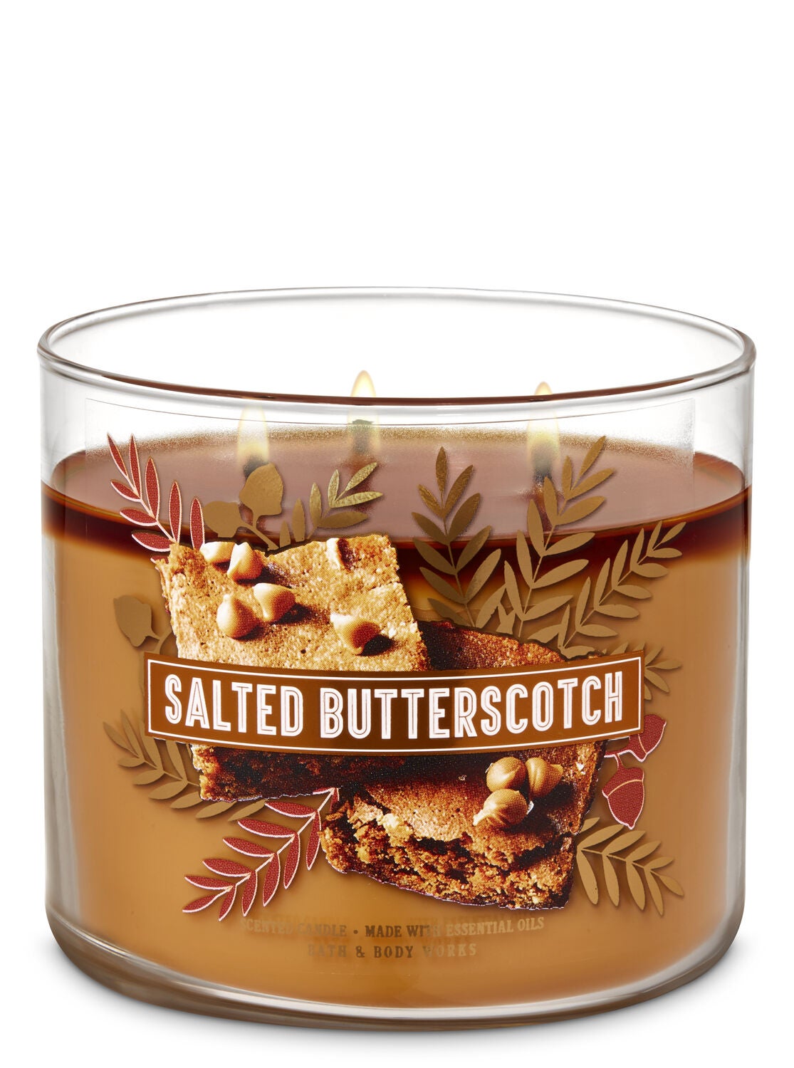 Salted Butterscotch 3-Wick Candle - Bath And Body Works