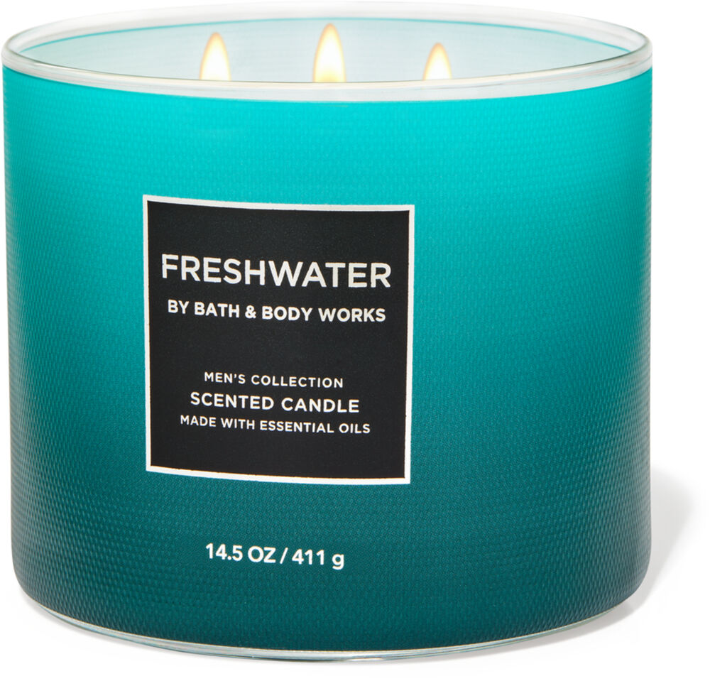 1 Bath & Body Works LAKESIDE SUNRISE 3-Wick Scented Wax Candle 14.5 oz 