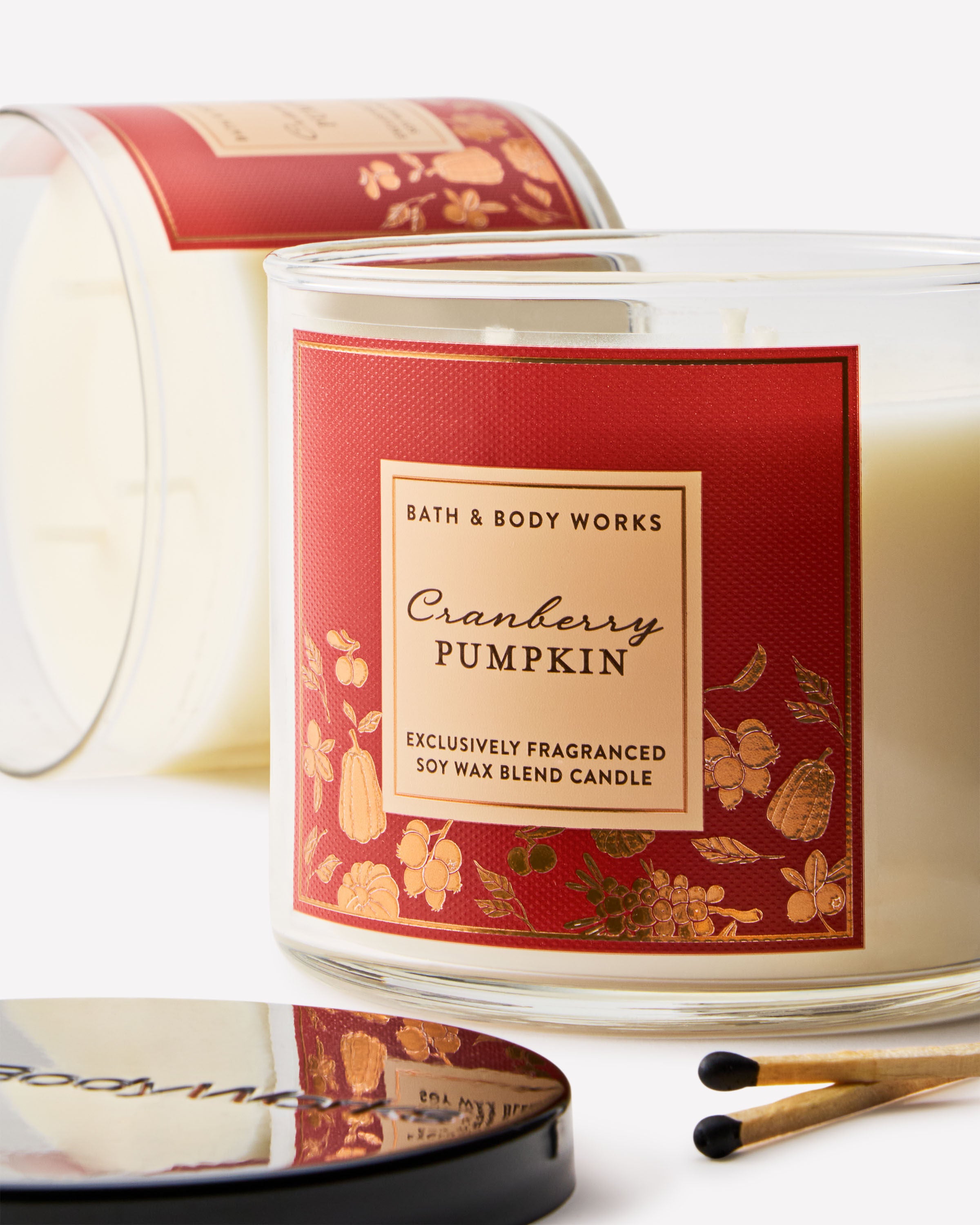 Cranberry Pumpkin 3-Wick Candle | Bath & Body Works