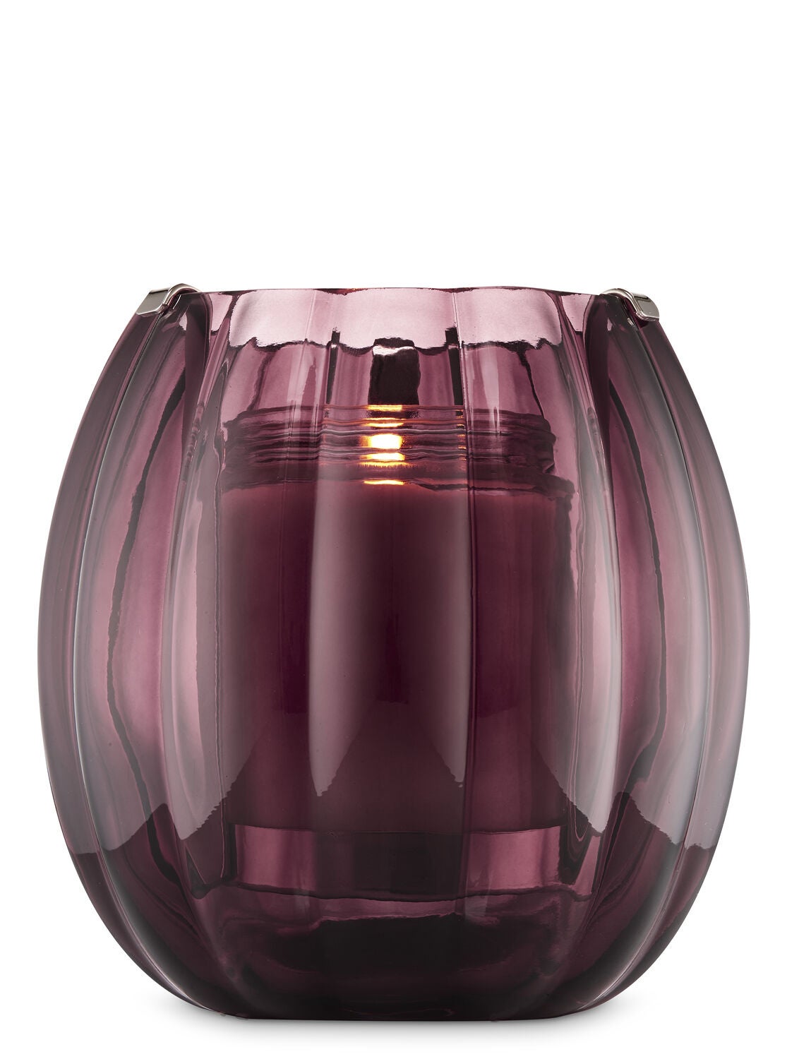 Maroon Hurricane Single Wick Candle Holder - Bath And Body Works