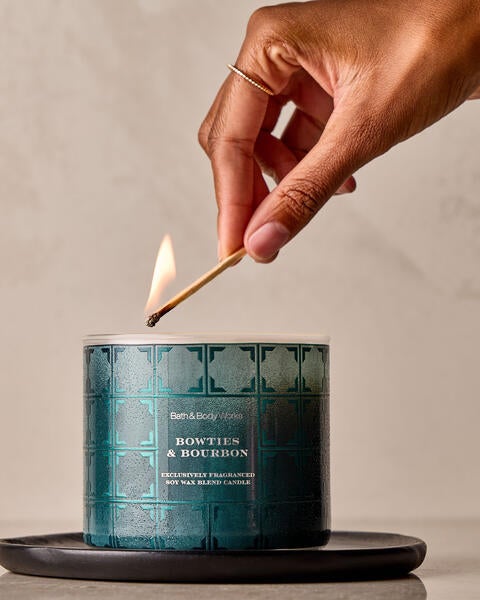 Bowties & Bourbon 3-Wick Candle