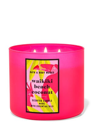 Waikiki Beach Coconut 3-Wick Candle