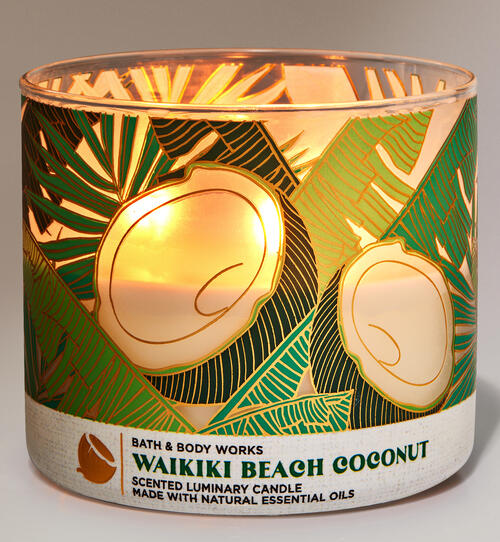 Waikiki Beach Coconut 3-Wick Candle