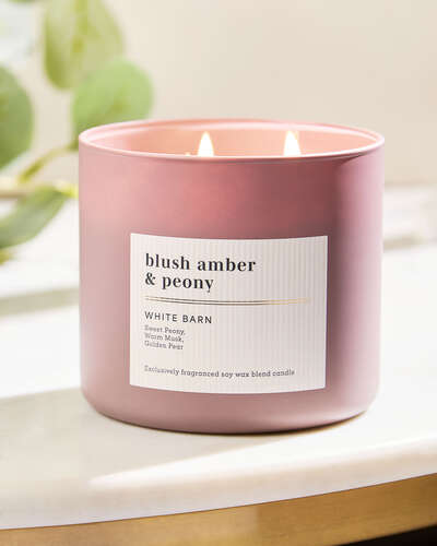 Blush Amber & Peony 3-Wick Candle