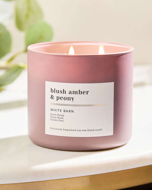 Blush Amber & Peony 3-Wick Candle