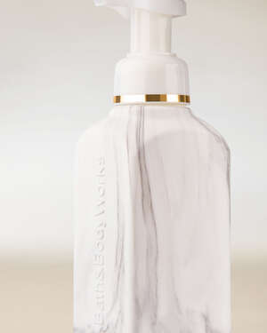 White Marble Gentle & Clean Foaming Hand Soap Dispenser