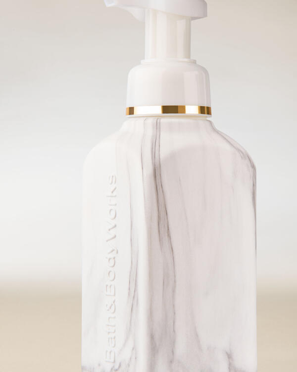 White Marble Gentle & Clean Foaming Hand Soap Dispenser