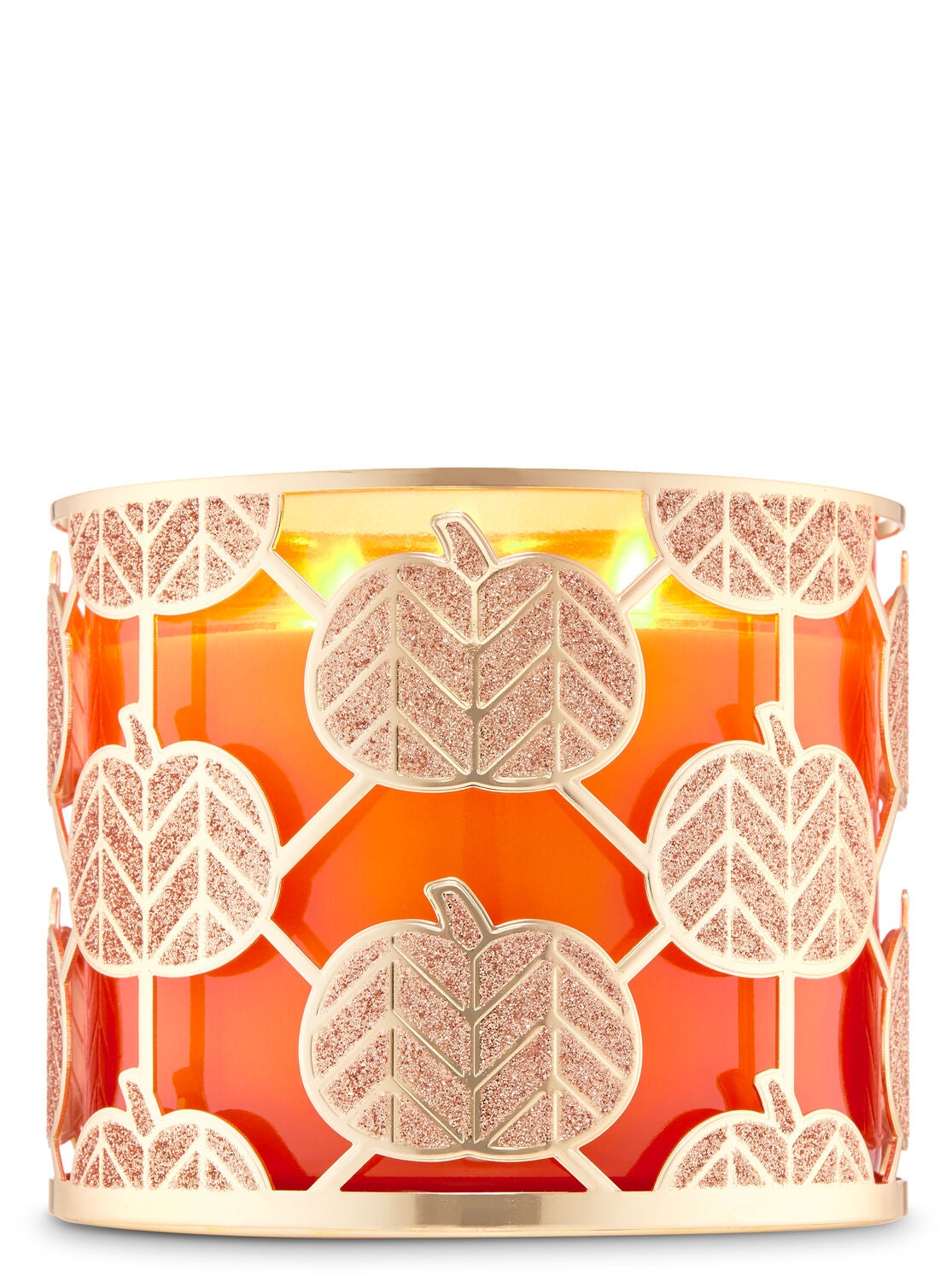 Glittery Pumpkins 3-Wick Candle Holder - Bath And Body Works