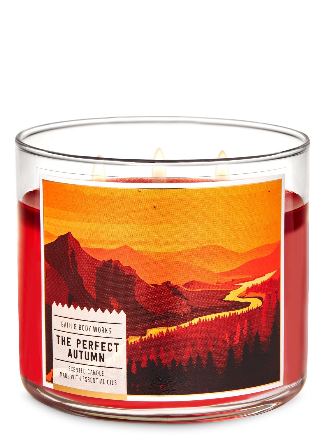 The Perfect Autumn 3-Wick Candle - Bath And Body Works
