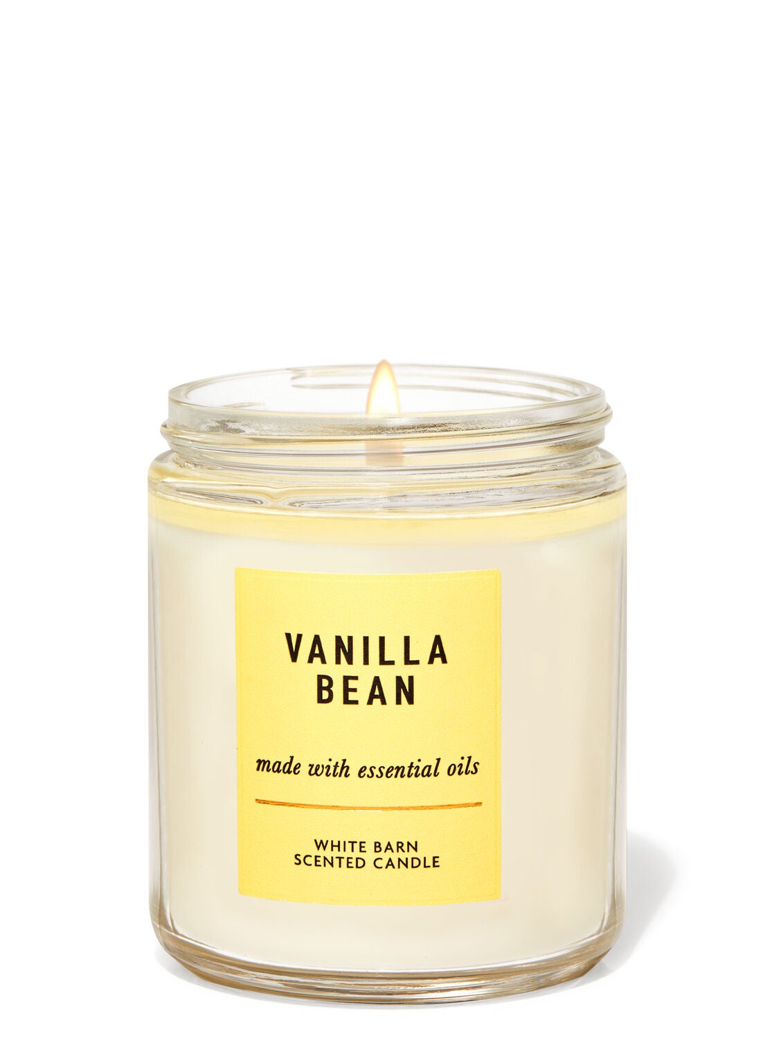 Vanilla Bean Single Wick Candle - Bath And Body Works