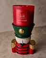 Nutcracker Bust Pedestal 3-Wick Candle Holder