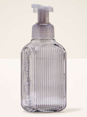 Charcoal Vertical Lines Gentle & Clean Foaming Hand Soap Dispenser