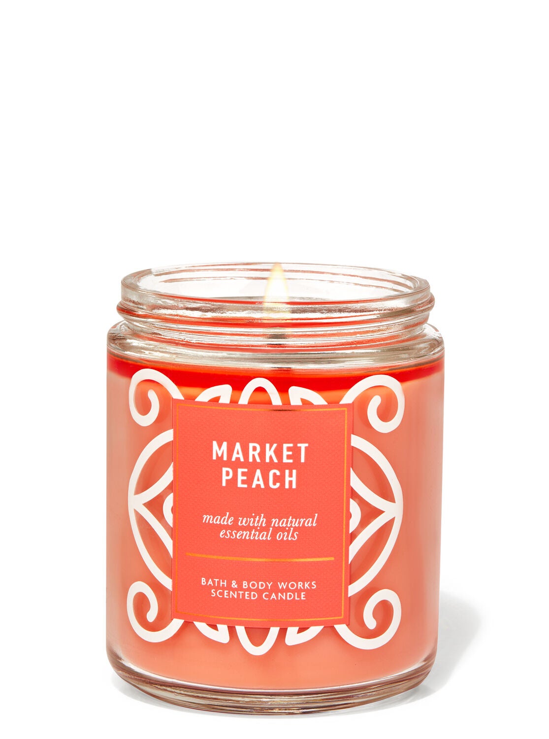 Market Peach Single Wick Candle