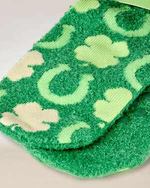 Lucky St. Patty's Day Shea-Infused Lounge Socks
