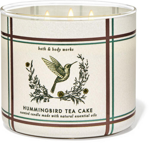 Hummingbird Tea Cake 3-Wick Candle