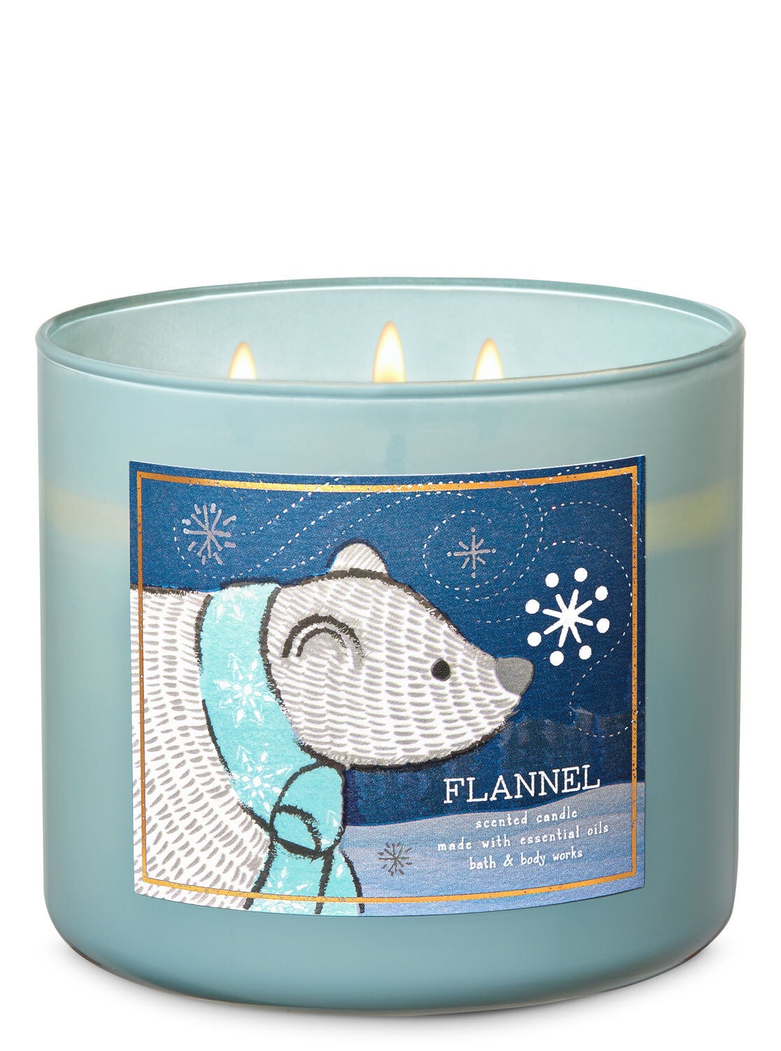 Flannel 3-Wick Candle - Bath And Body Works