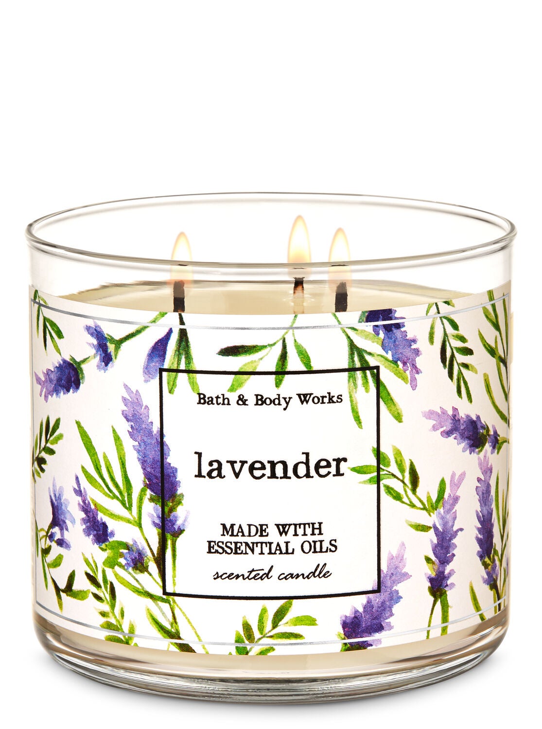 Lavender 3-Wick Candle - Bath And Body Works