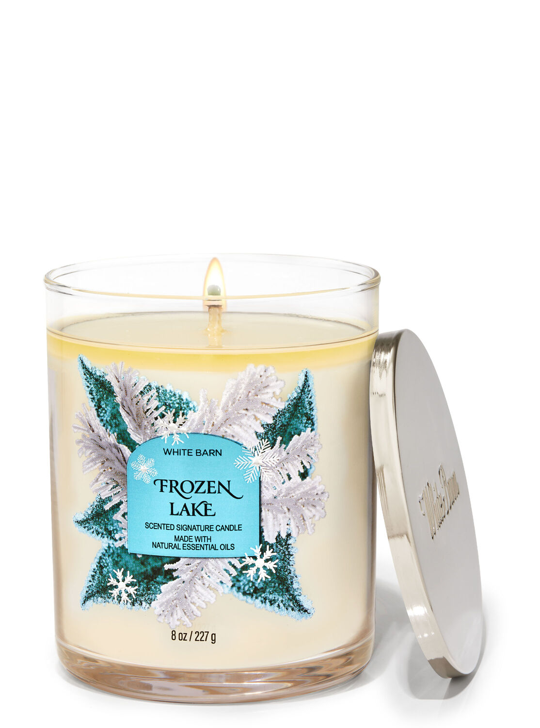 Set of 2 Bath and Body Works White Barn Champagne Toast Single Wick Candle 7 Ounce Each