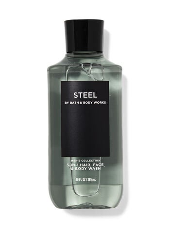 Steel 3-in-1 Hair, Face &amp;amp; Body Wash