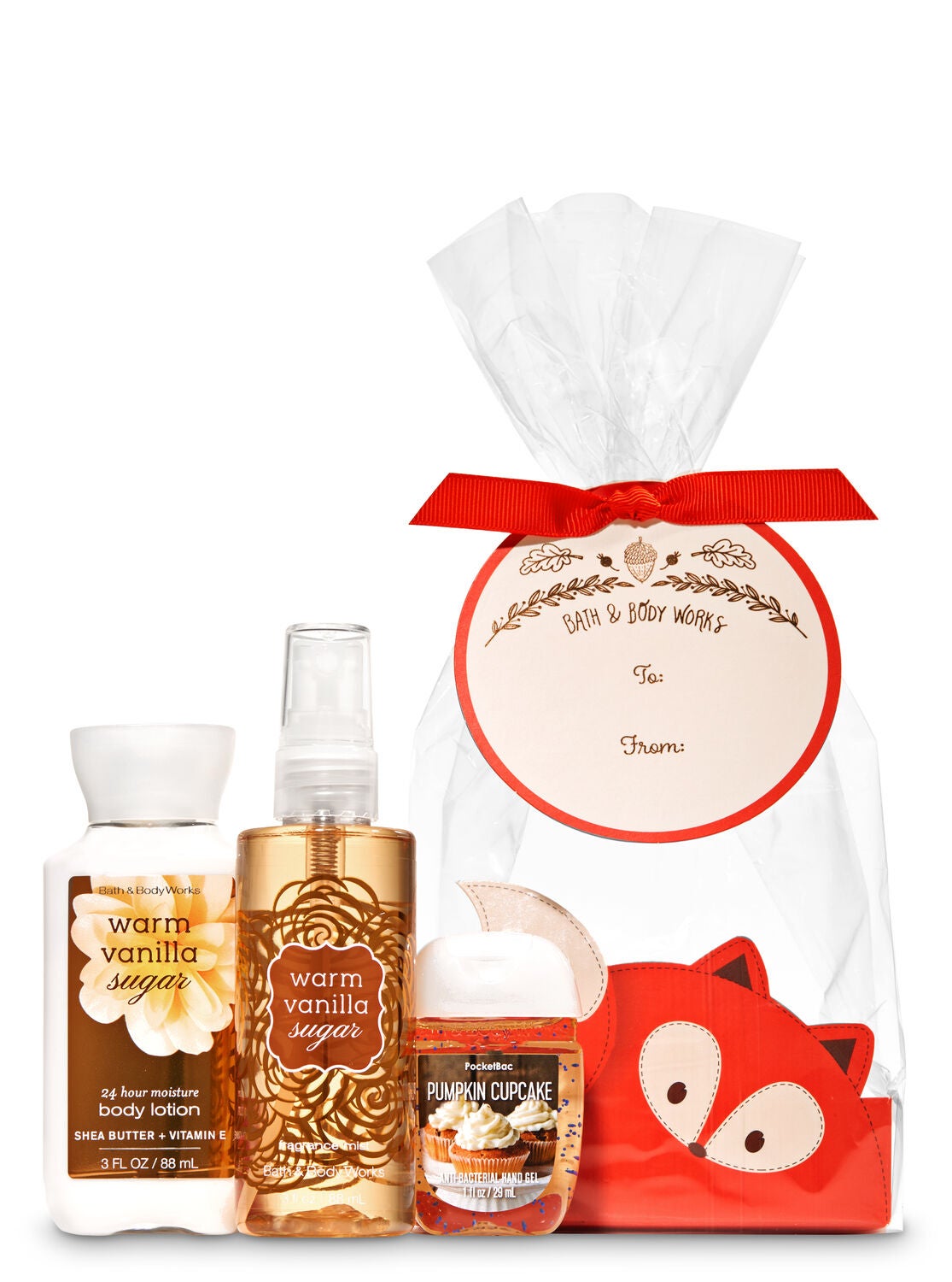 Warm Vanilla Sugar Fall Fox Mini Gift Set Bath Body Works