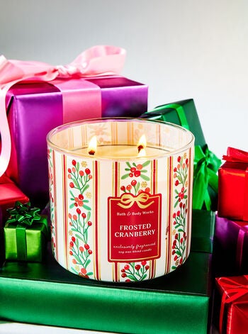 Frosted Cranberry 3-Wick Candle  | Bath & Body Works