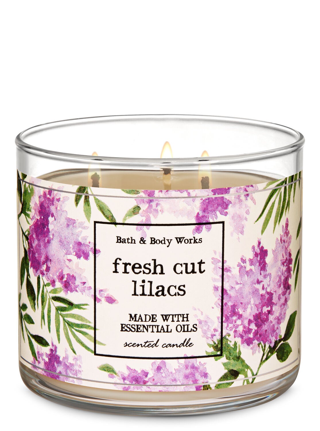 Fresh Cut Lilacs 3-Wick Candle - Bath And Body Works