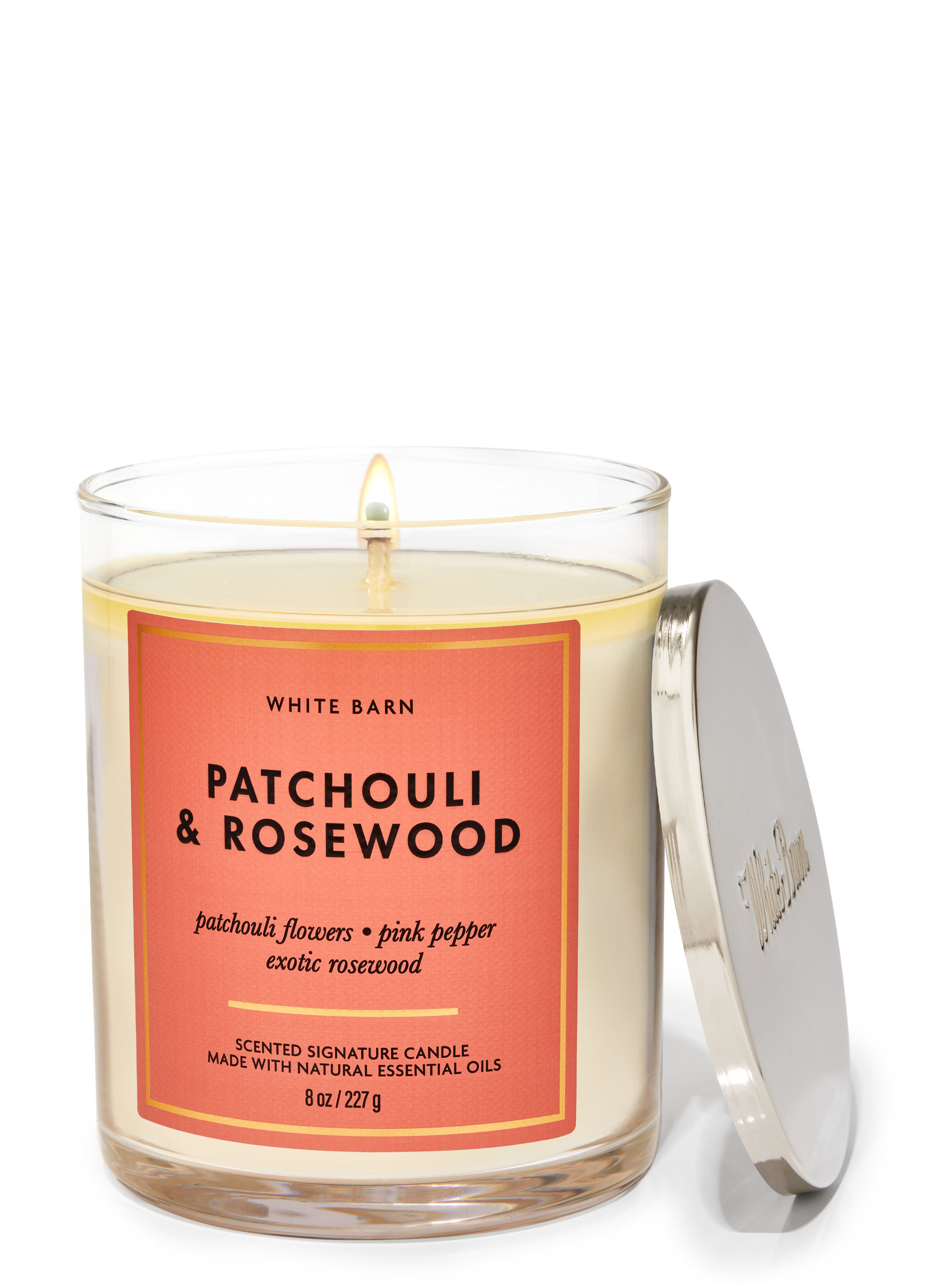 Patchouli & Rosewood Single Wick Candle