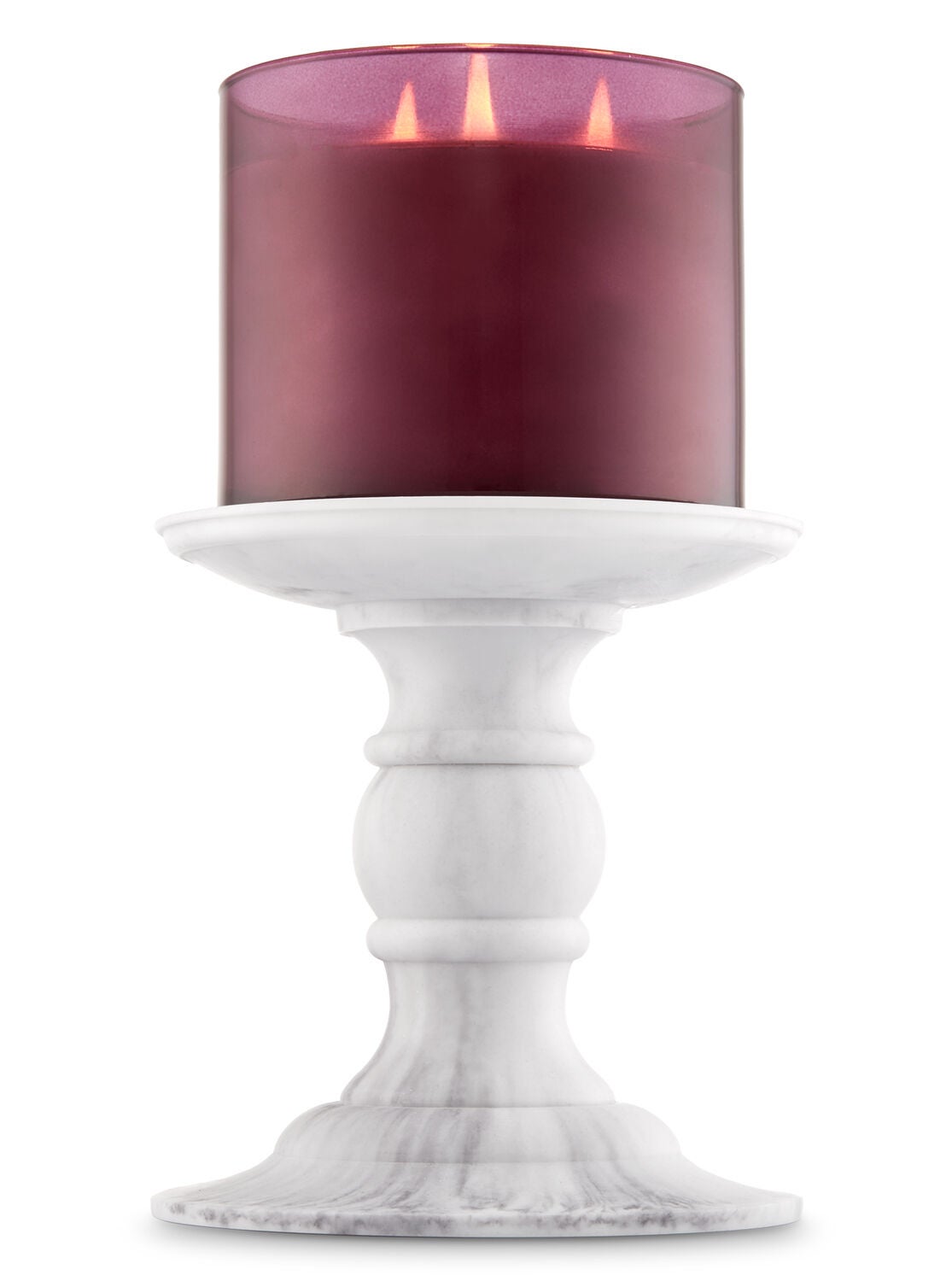 Faux Marble Pedestal 3-Wick Candle Holder - Bath And Body Works