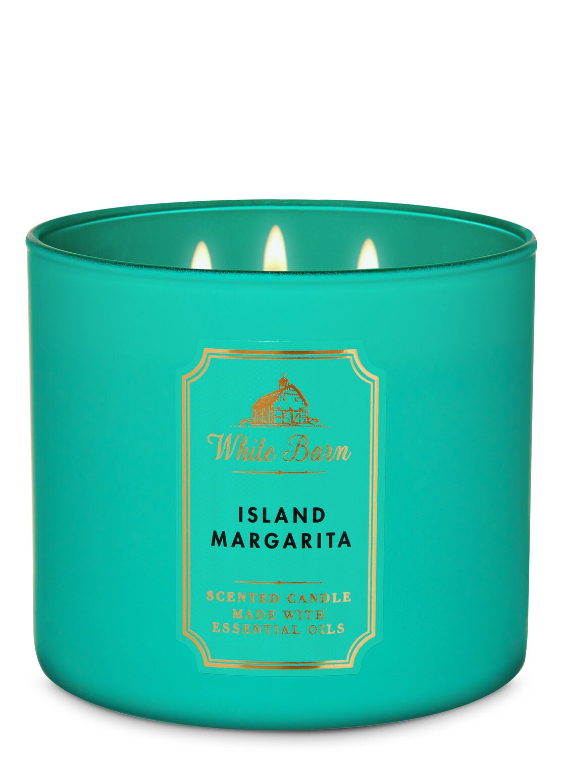 Island Margarita 3 Wick Candle White Barn Bath Body Works