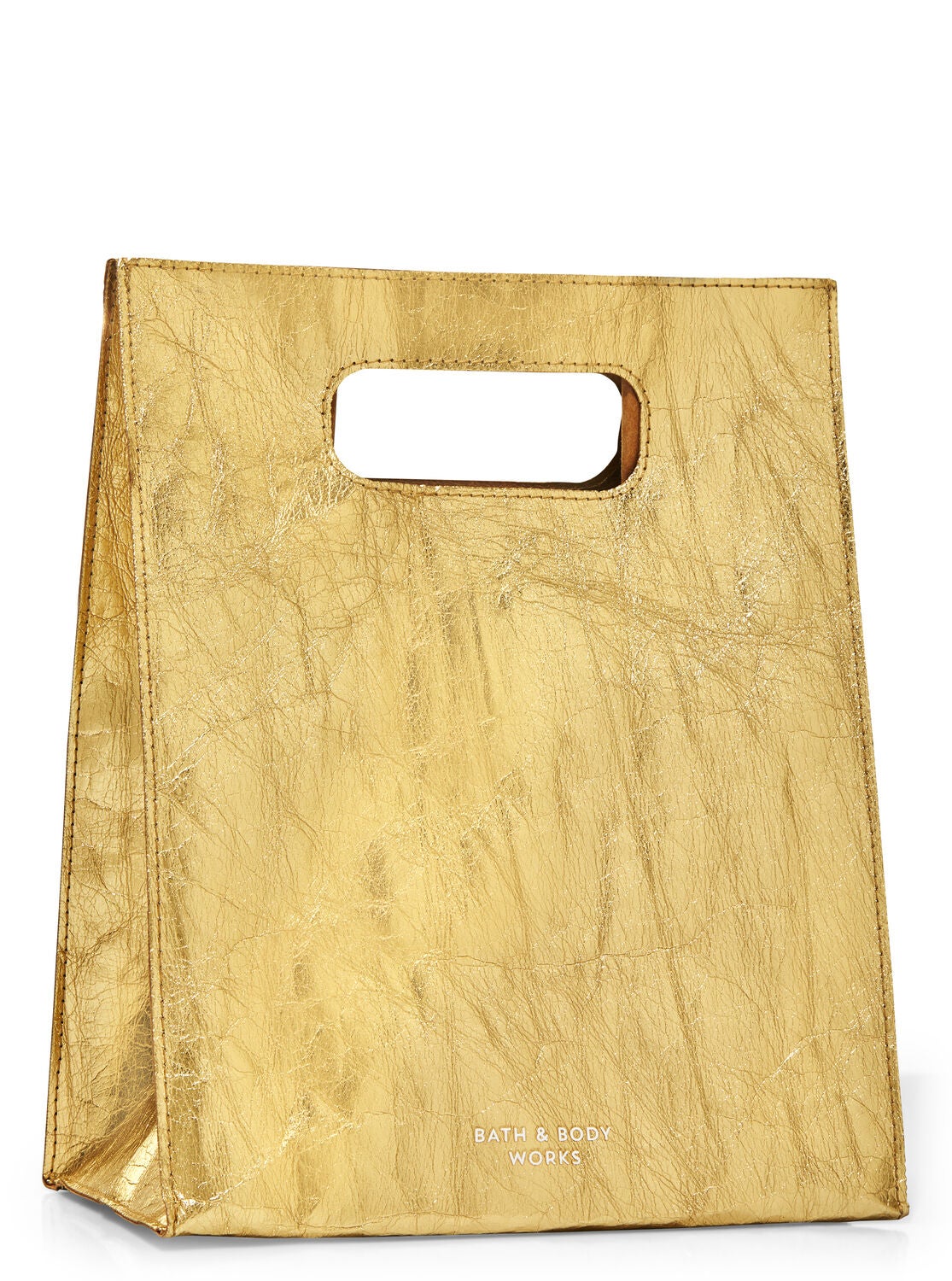 Gold shopping sales bag