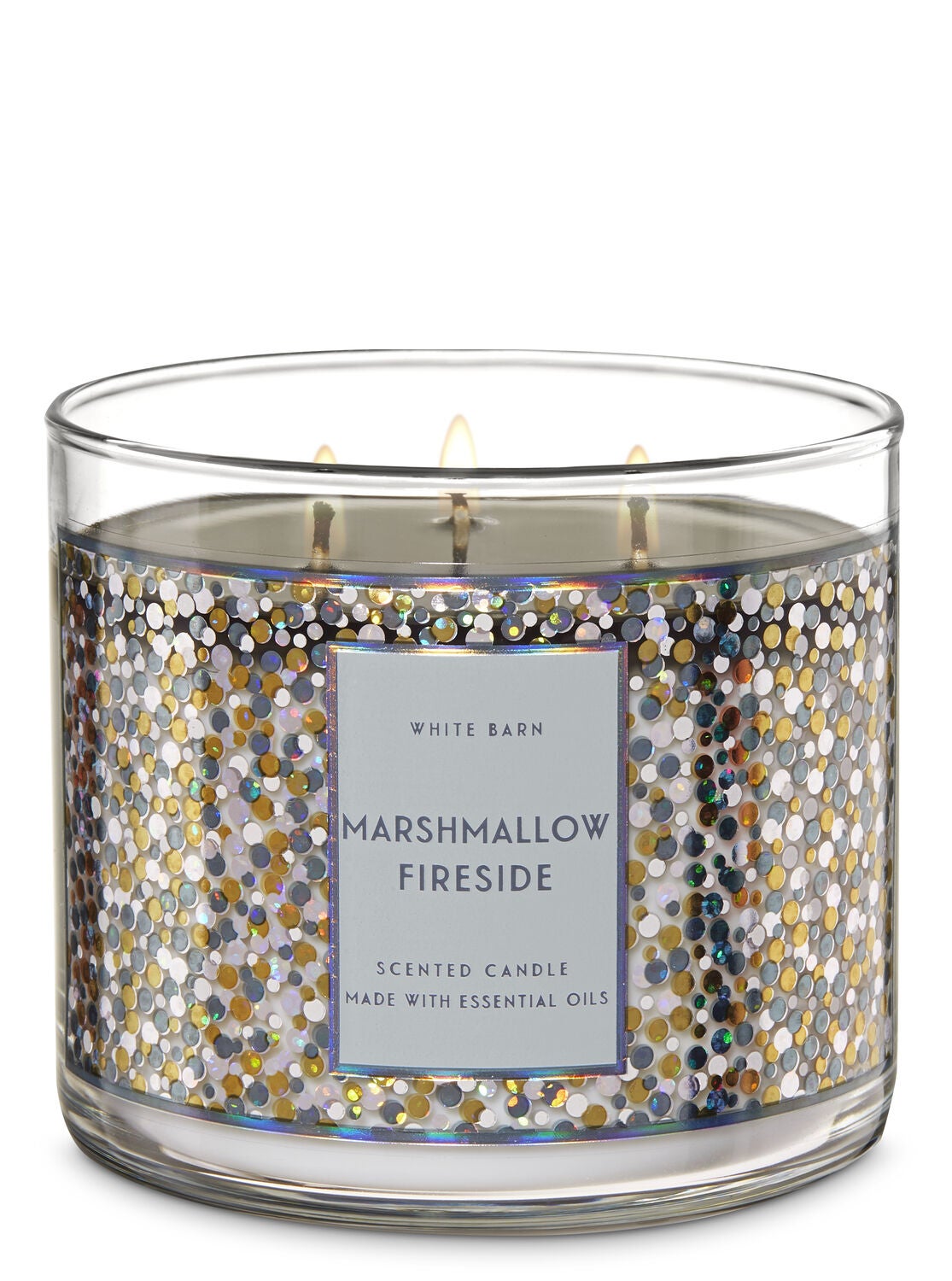 Marshmallow Fireside 3-Wick Candle - Bath And Body Works