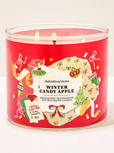 Winter Candy Apple 3-Wick Candle